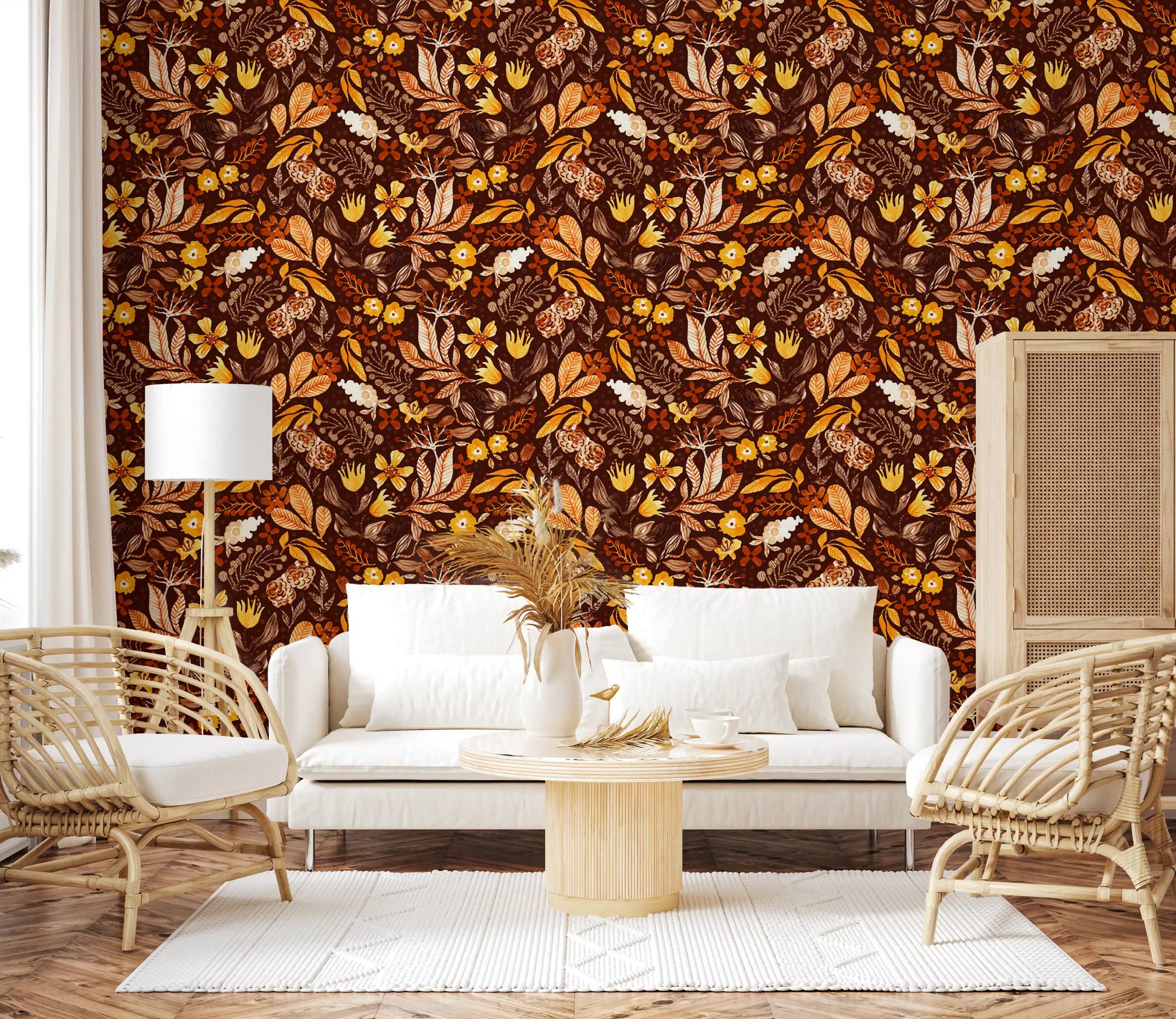 Autumn Botanical Harvest Wallpaper⁠