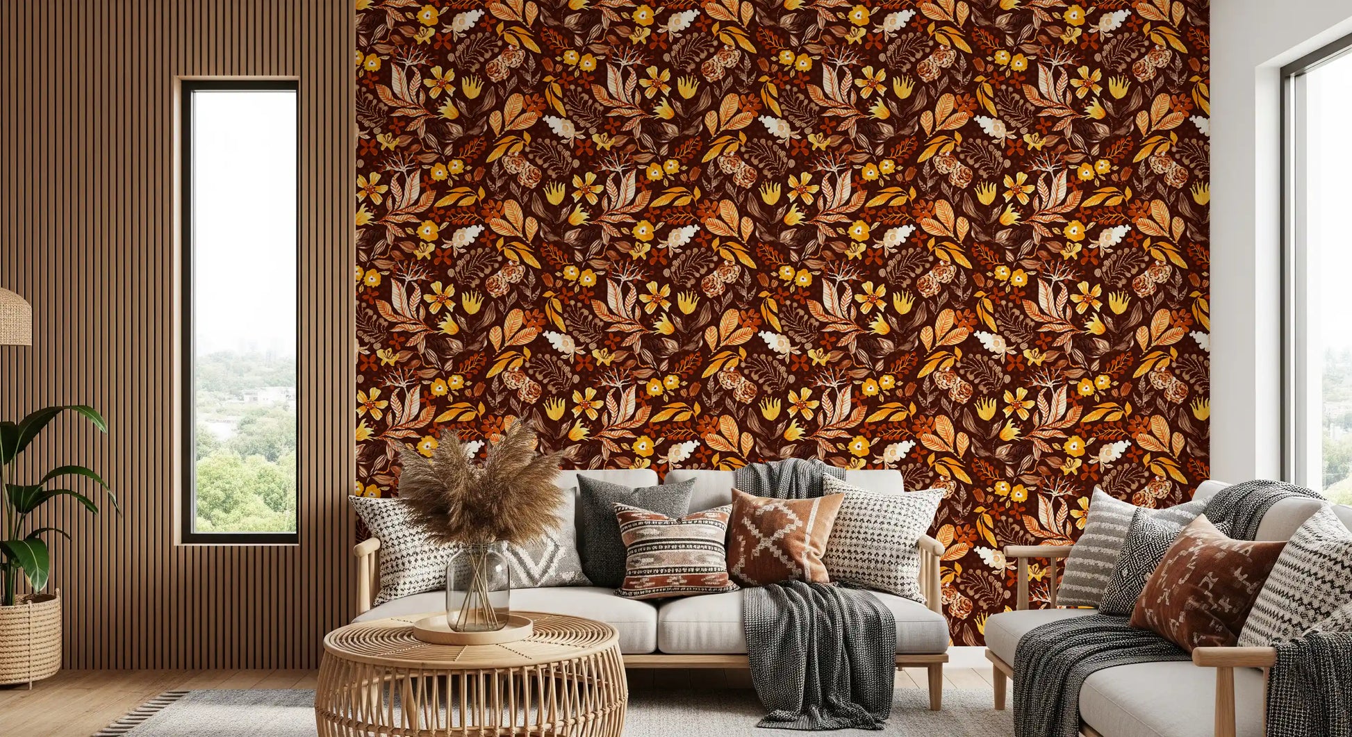 Autumn Botanical Harvest Wallpaper⁠