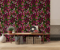 Midnight Botanical Meadow Wallpaper⁠