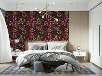 Midnight Botanical Meadow Wallpaper⁠