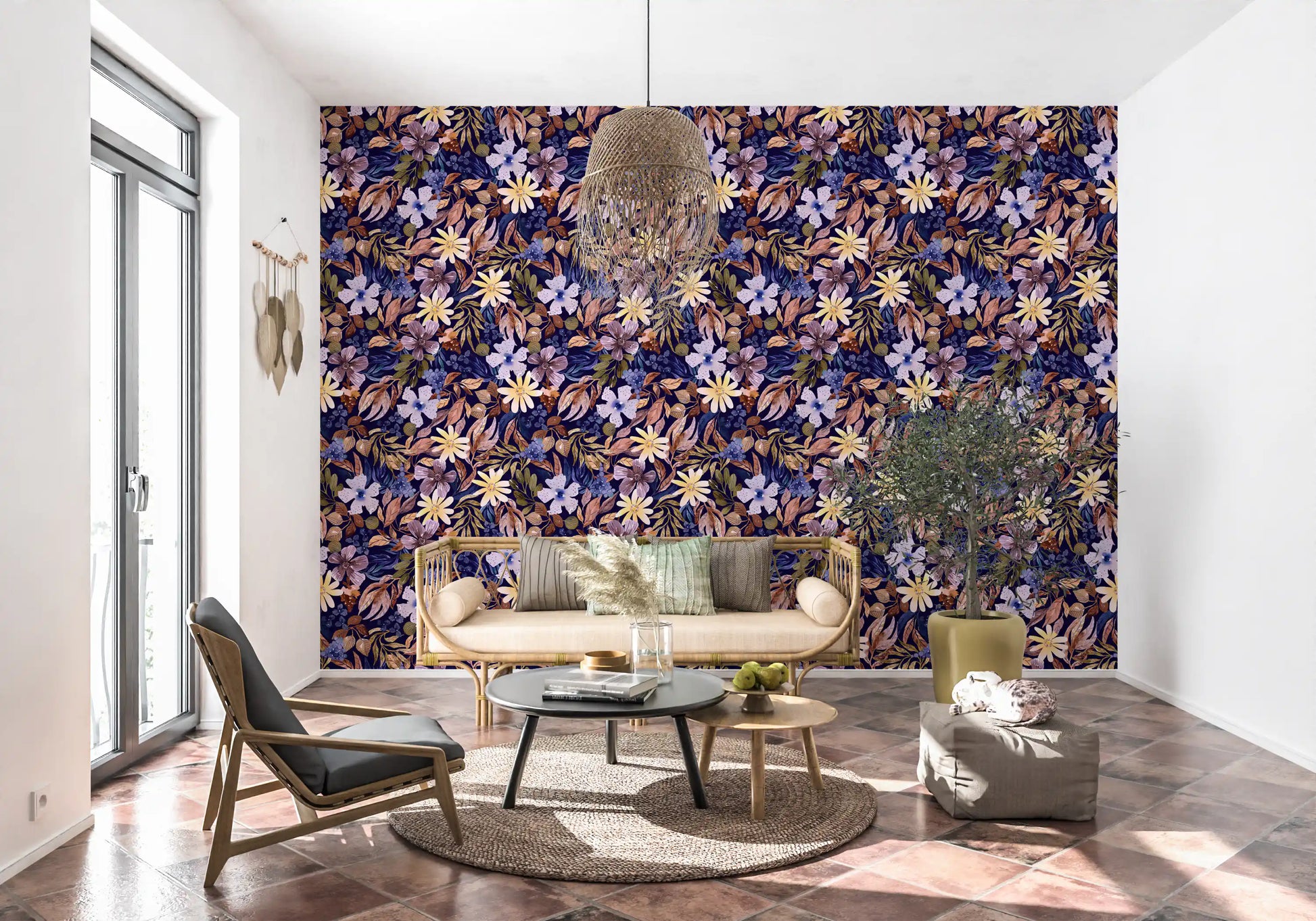 Vintage Garden Impressionism Wallpaper⁠