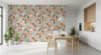 Autumn Garden Watercolor Florals Wallpaper⁠