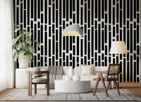 Monochrome Painted Vertical Bars Wallpaper⁠