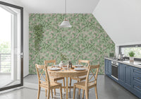 Soft Sage Floral Botanical Meadow Wallpaper⁠