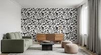 Black and White Brushstroke Dabs Wallpaper⁠