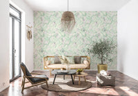 Soft Sage Botanical Garden Wallpaper⁠
