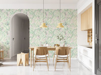 Soft Sage Botanical Garden Wallpaper⁠
