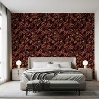 Autumnal Berry Harvest Illustration Wallpaper⁠