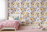 Watercolor Meadow Floral Sprays Wallpaper⁠