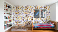 Watercolor Meadow Floral Sprays Wallpaper⁠