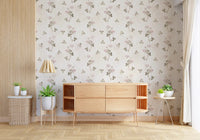Vintage Clover Botanical Illustration Wallpaper⁠