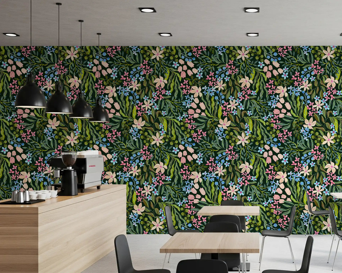 Enchanted Garden Blooms Wallpaper⁠