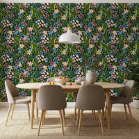 Enchanted Garden Blooms Wallpaper⁠