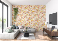 Rustic Earthy Flora Pattern Wallpaper⁠