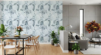 Monochromatic Hydrangea Botanical Wallpaper⁠