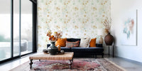 Floating Petals and Foliage Wallpaper⁠