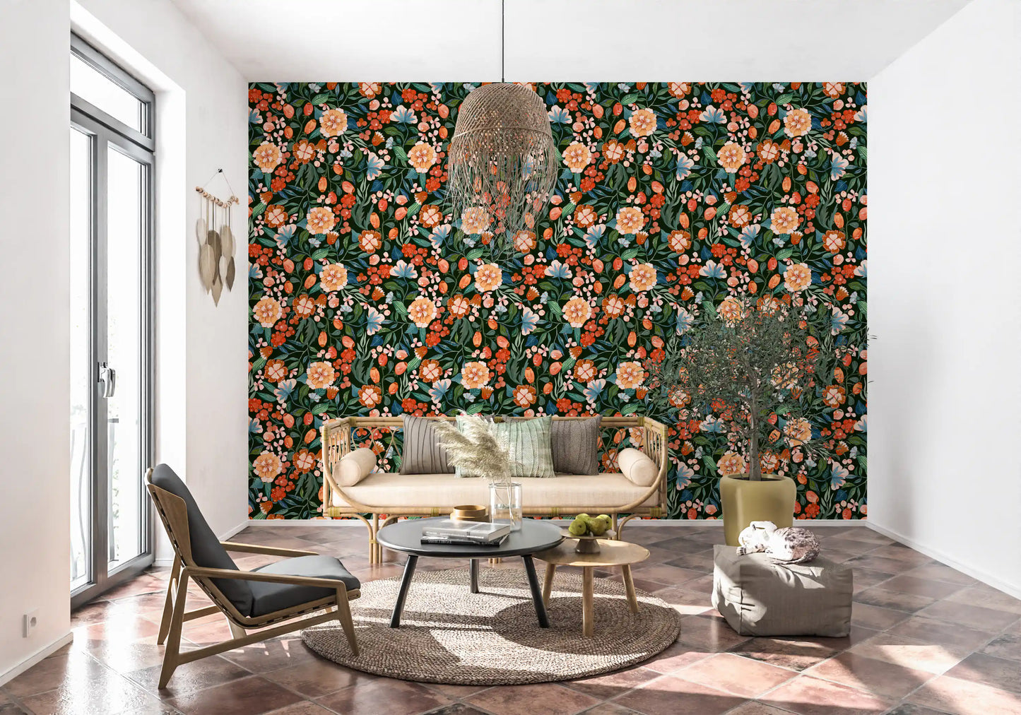 Enchanted Garden Foliage Wallpaper⁠