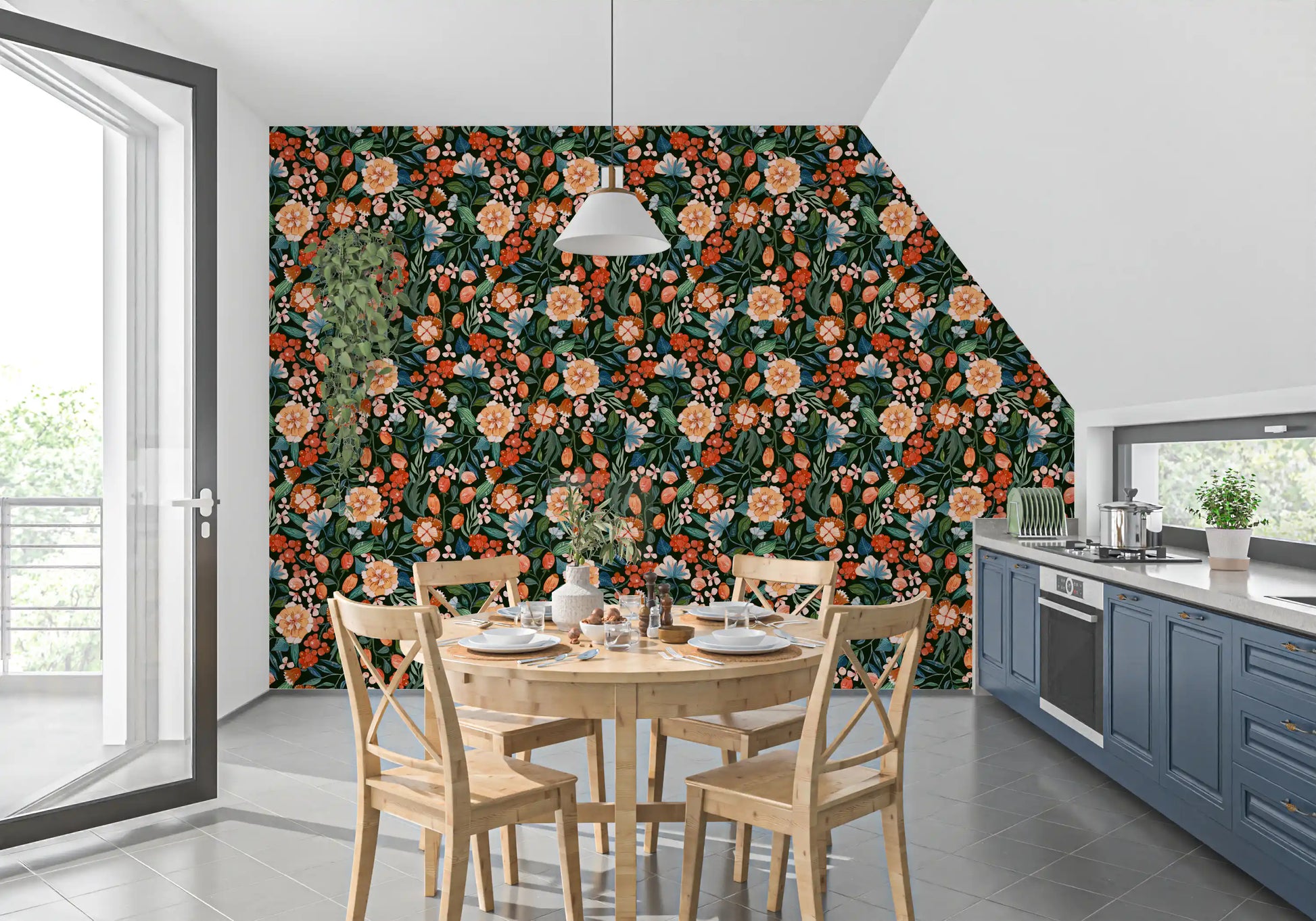 Enchanted Garden Foliage Wallpaper⁠