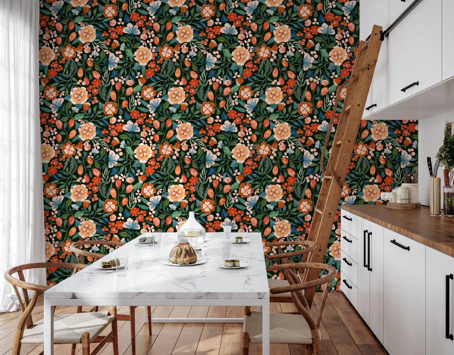 Enchanted Garden Foliage Wallpaper⁠