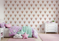 Soft Pink Ribboned Blossom Bouquet Wallpaper⁠