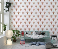 Soft Pink Ribboned Blossom Bouquet Wallpaper⁠