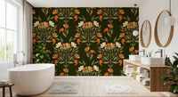 Autumnal Meadow Trail Pattern Wallpaper⁠