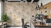Rustic Earthy Botanical Meadow Wallpaper⁠