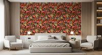Whimsical Meadow Flora Repeat Wallpaper⁠
