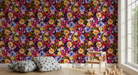 Artisanal Garden Pattern Wallpaper⁠