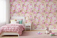 Soft Watercolor Garden Blooms Wallpaper⁠