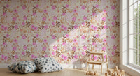 Soft Watercolor Garden Blooms Wallpaper⁠