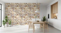 Autumn Meadow Botanical Sketch Wallpaper⁠