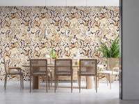 Autumn Meadow Botanical Sketch Wallpaper⁠