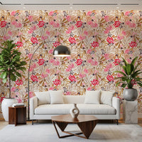 Modern Whimsical Berry Garden Wallpaper⁠
