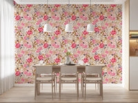 Modern Whimsical Berry Garden Wallpaper⁠