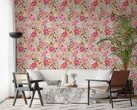 Modern Whimsical Berry Garden Wallpaper⁠
