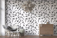 Charcoal Hand-Drawn Arrows Wallpaper⁠