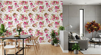 Crimson Rose Watercolor Bouquet Wallpaper⁠