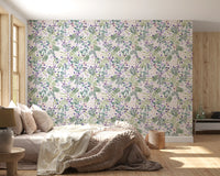 Painterly Spring Wildflower Trail Wallpaper⁠