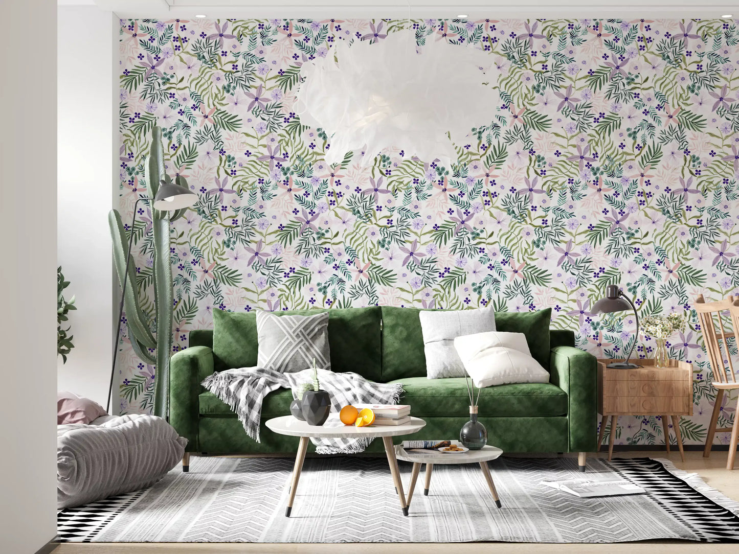 Painterly Spring Wildflower Trail Wallpaper⁠