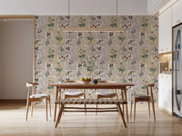 Botanical Winter Specimen Herbarium Wallpaper⁠
