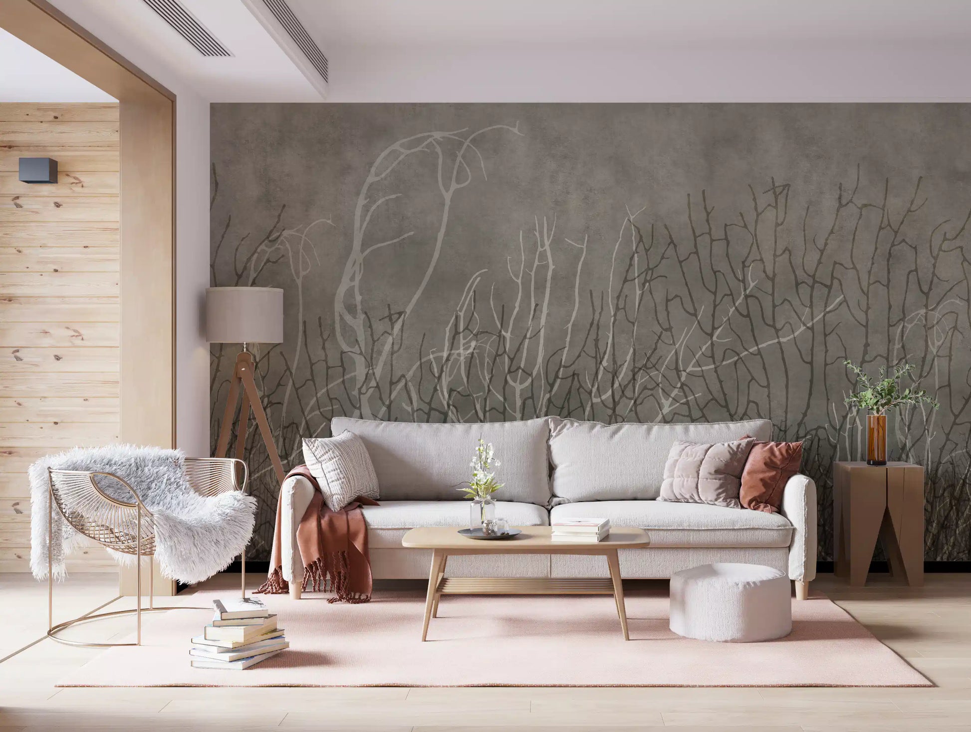 Sea Fans - Greige Wall Mural