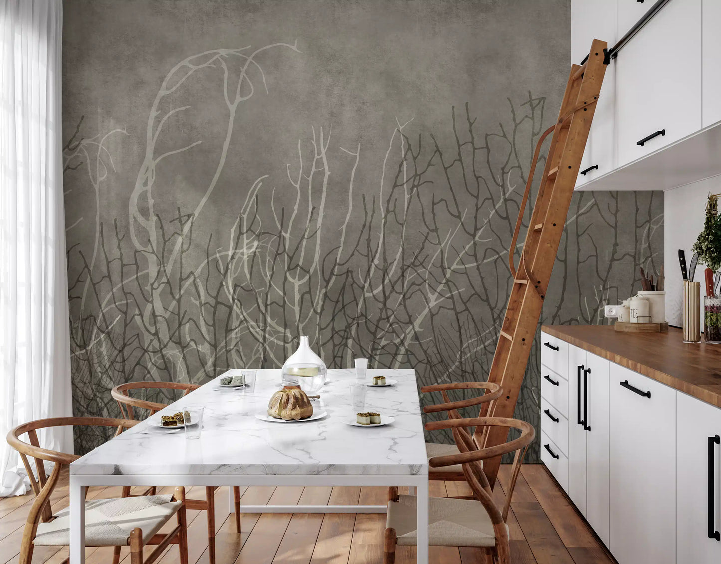 Sea Fans - Greige Wall Mural