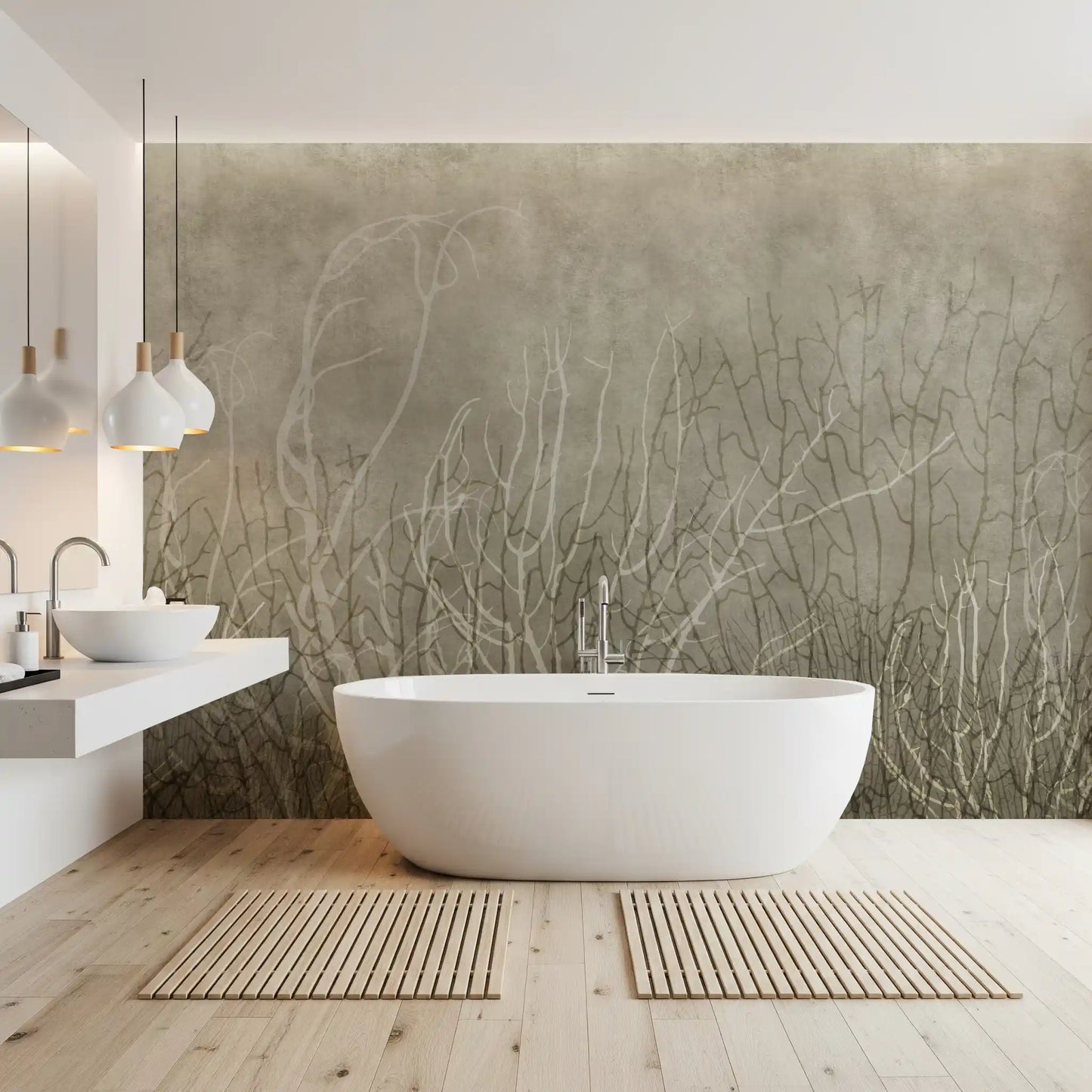 Sea Fans - Bisque Wall Mural