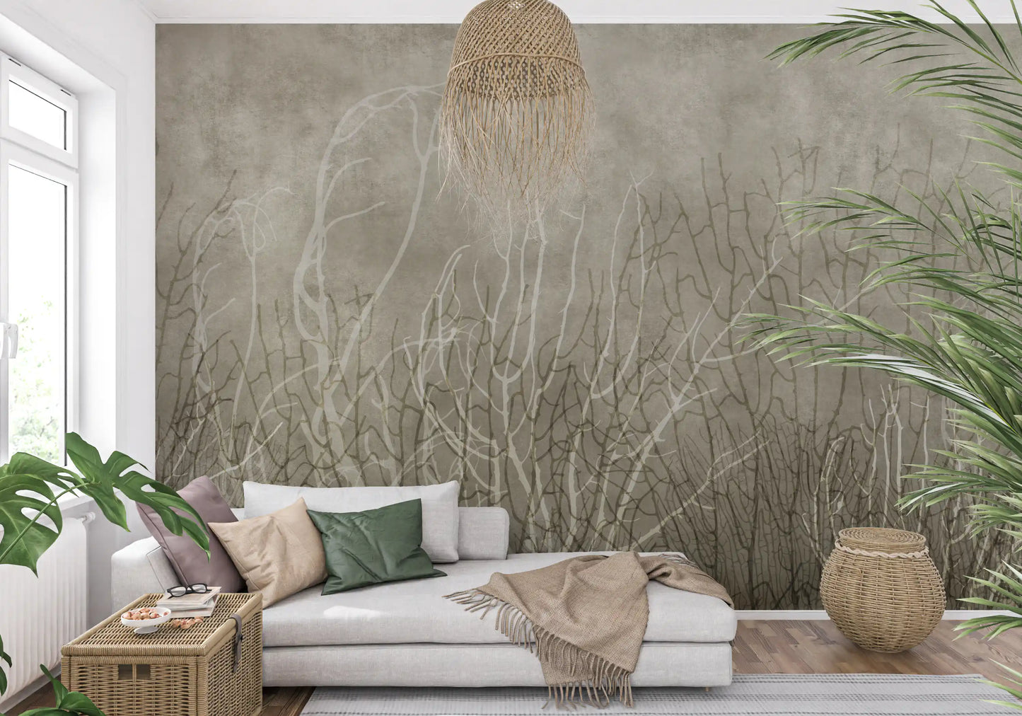 Sea Fans - Bisque Wall Mural