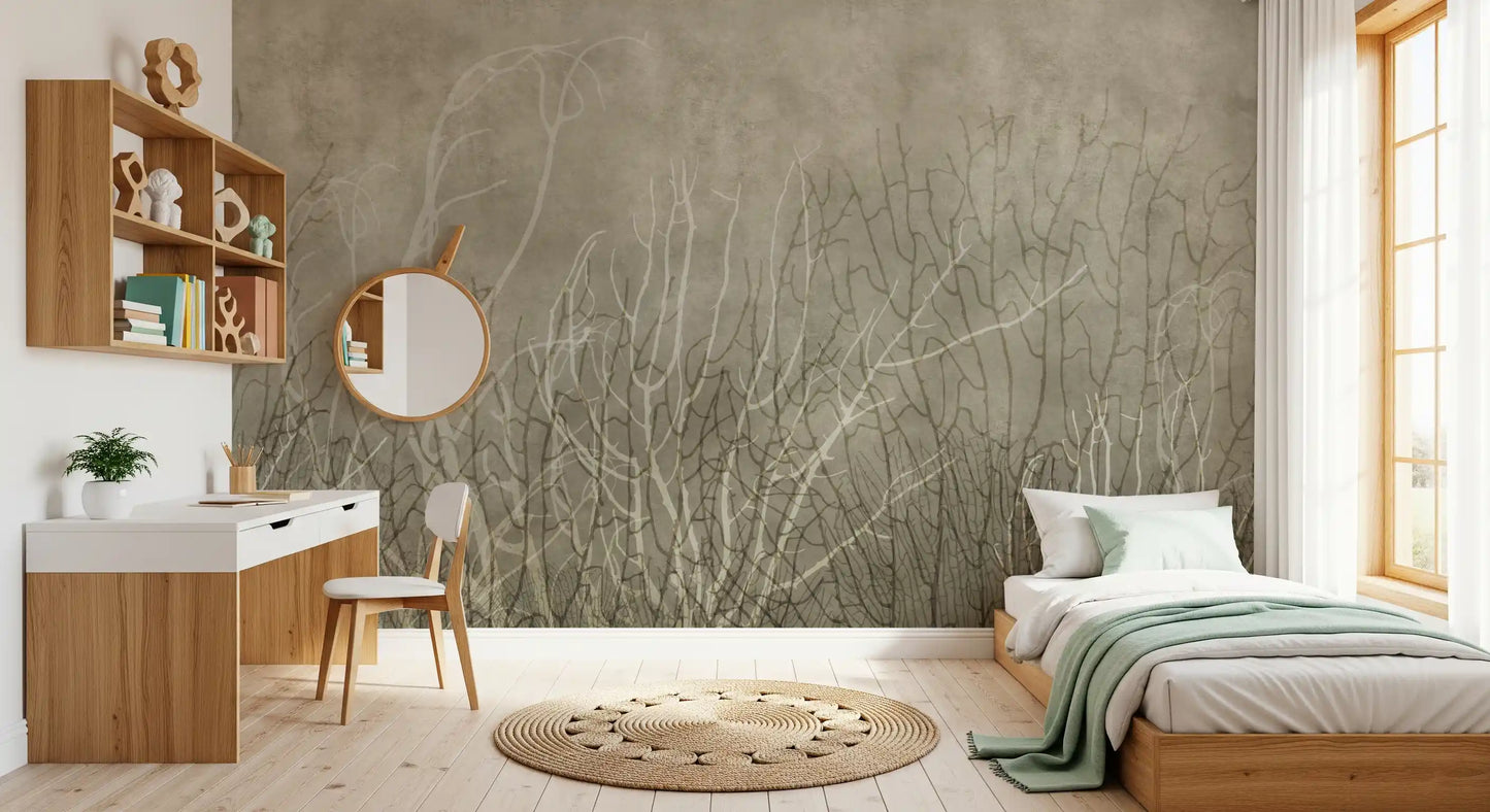Sea Fans - Bisque Wall Mural
