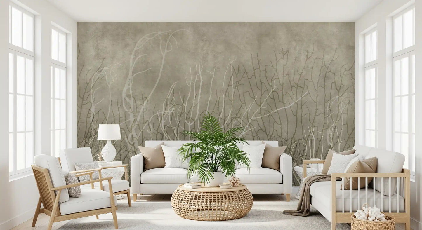 Sea Fans - Bisque Wall Mural