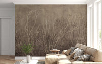 Sea Fans - Golden Taupe  Wall Mural