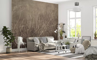 Sea Fans - Golden Taupe  Wall Mural
