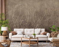 Sea Fans - Golden Taupe  Wall Mural